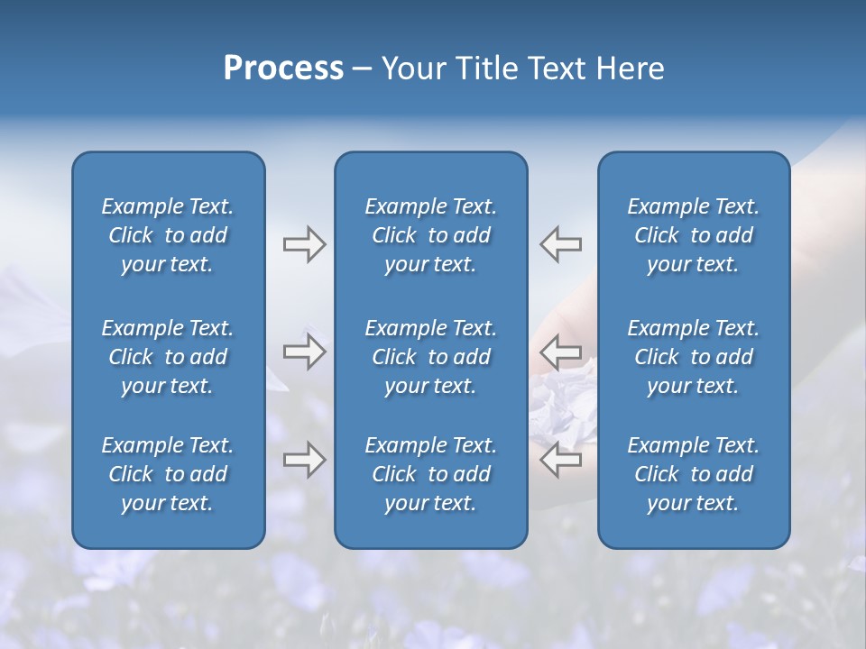 A Women Holding Flower Petals Blowing In The Wind. PowerPoint Template