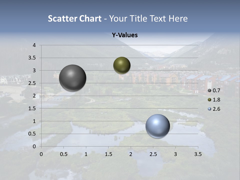 A River Running Through A Lush Green Valley PowerPoint Template