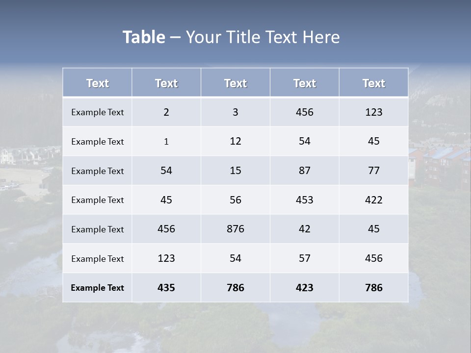 A River Running Through A Lush Green Valley PowerPoint Template