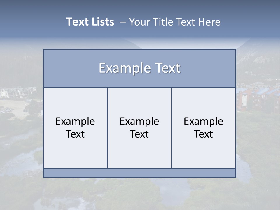 A River Running Through A Lush Green Valley PowerPoint Template