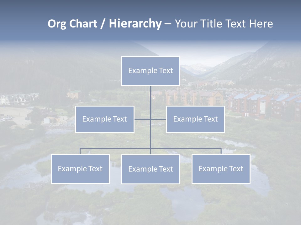 A River Running Through A Lush Green Valley PowerPoint Template