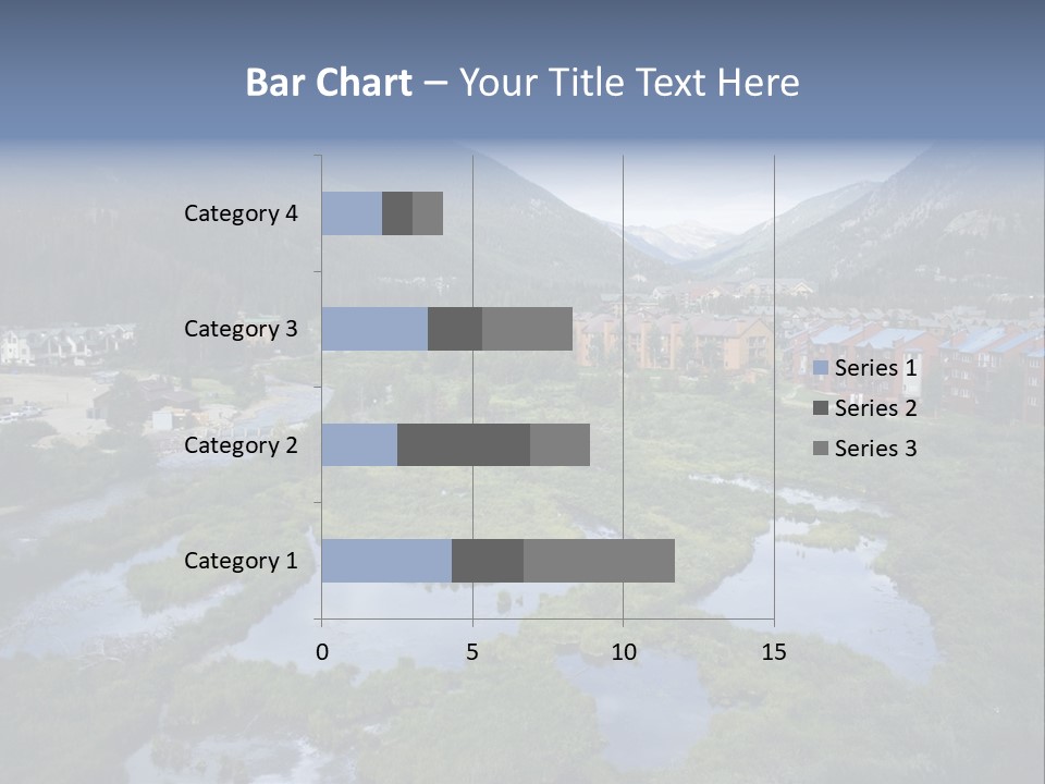 A River Running Through A Lush Green Valley PowerPoint Template