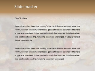 A Sandwich Is Cut In Half On A Plate PowerPoint Template