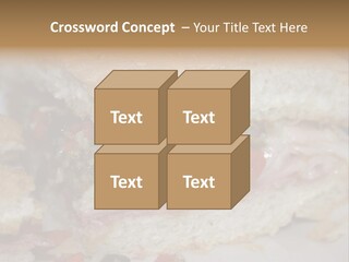 A Sandwich Is Cut In Half On A Plate PowerPoint Template