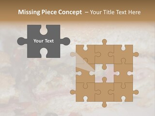 A Sandwich Is Cut In Half On A Plate PowerPoint Template