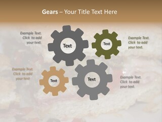 A Sandwich Is Cut In Half On A Plate PowerPoint Template