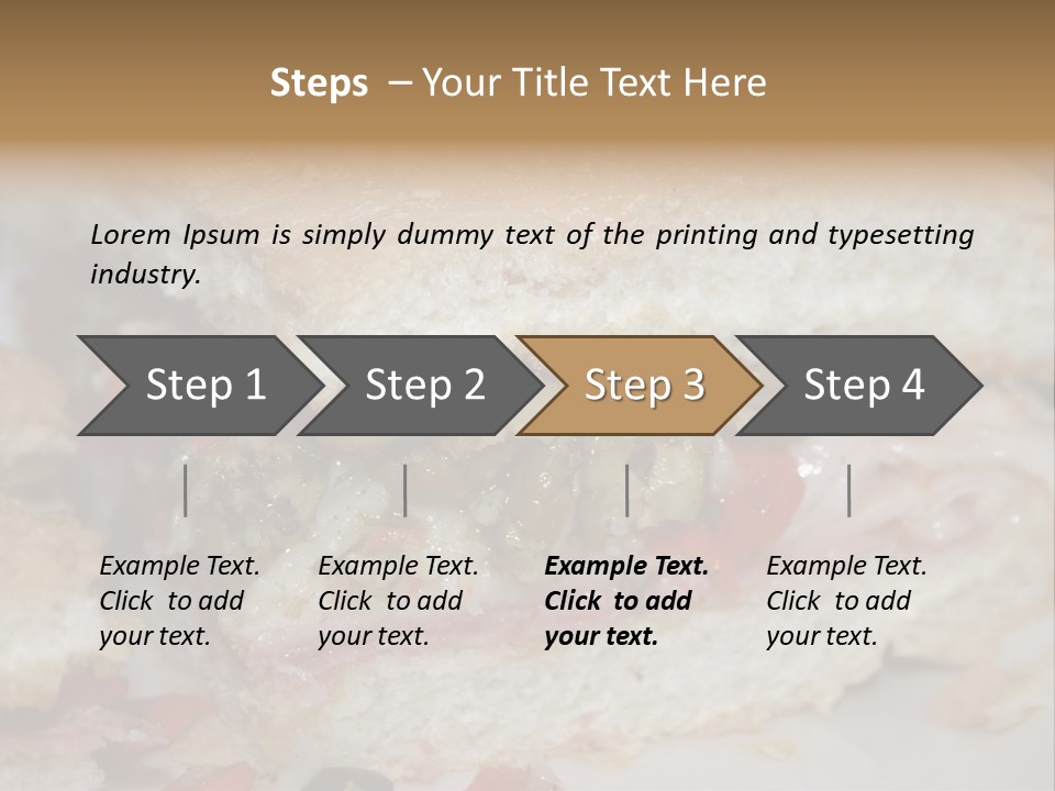 A Sandwich Is Cut In Half On A Plate PowerPoint Template