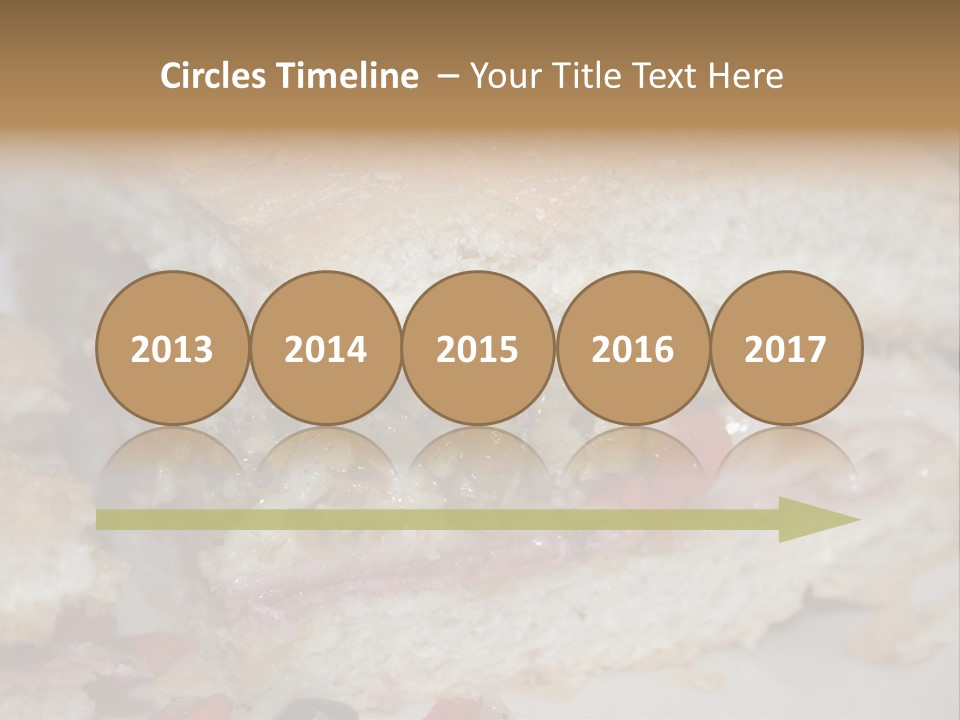 A Sandwich Is Cut In Half On A Plate PowerPoint Template