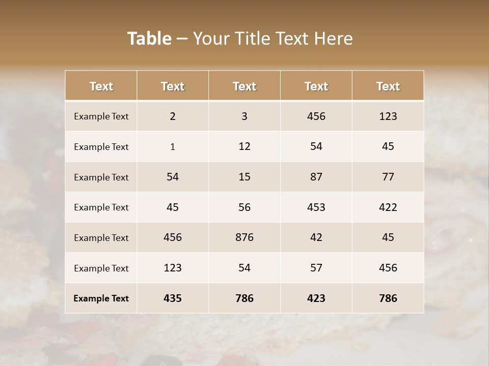 A Sandwich Is Cut In Half On A Plate PowerPoint Template