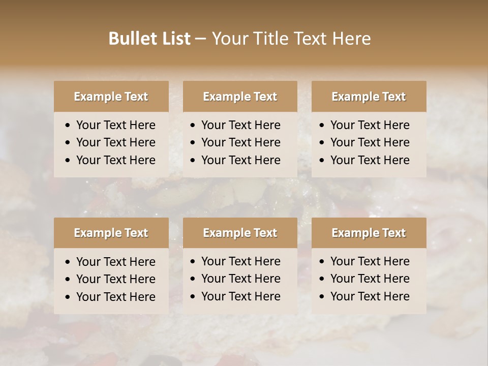A Sandwich Is Cut In Half On A Plate PowerPoint Template