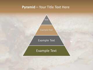 A Sandwich Is Cut In Half On A Plate PowerPoint Template
