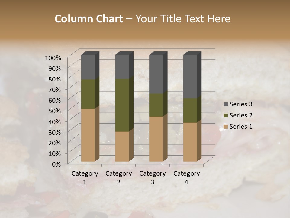 A Sandwich Is Cut In Half On A Plate PowerPoint Template