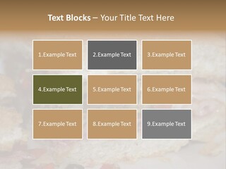 A Sandwich Is Cut In Half On A Plate PowerPoint Template
