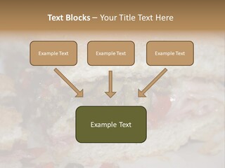 A Sandwich Is Cut In Half On A Plate PowerPoint Template