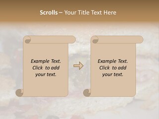 A Sandwich Is Cut In Half On A Plate PowerPoint Template