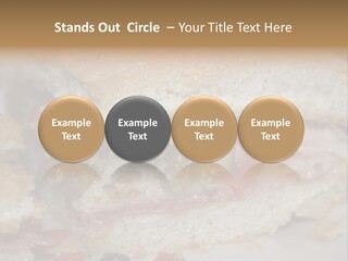 A Sandwich Is Cut In Half On A Plate PowerPoint Template