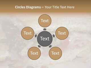 A Sandwich Is Cut In Half On A Plate PowerPoint Template