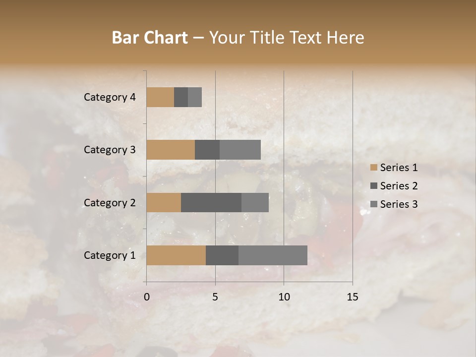 A Sandwich Is Cut In Half On A Plate PowerPoint Template