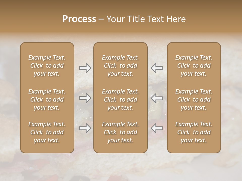 A Sandwich Is Cut In Half On A Plate PowerPoint Template