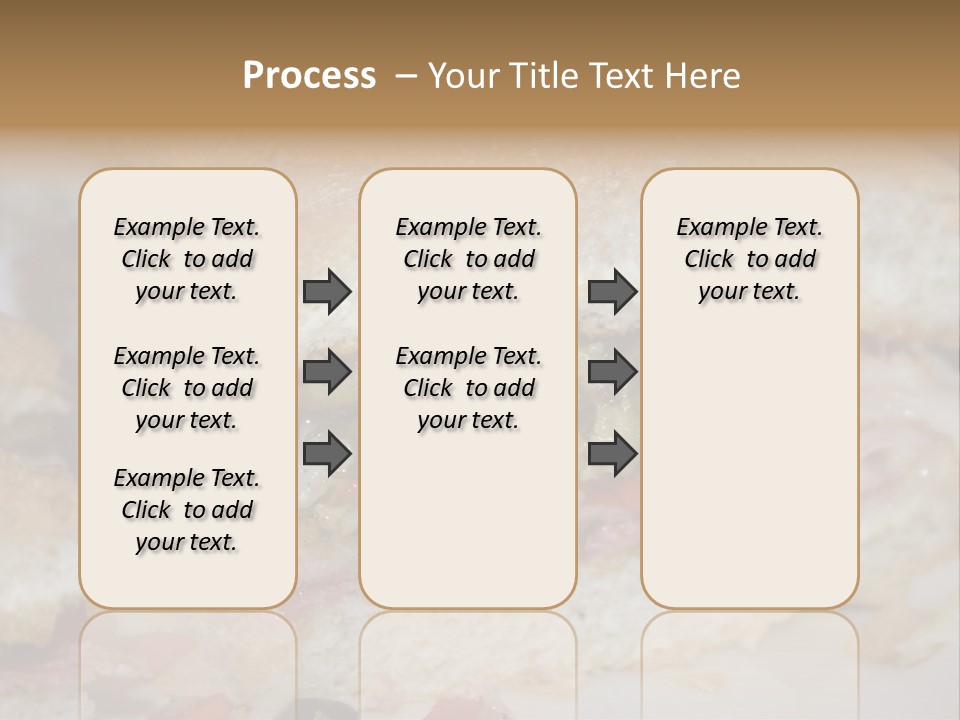 A Sandwich Is Cut In Half On A Plate PowerPoint Template