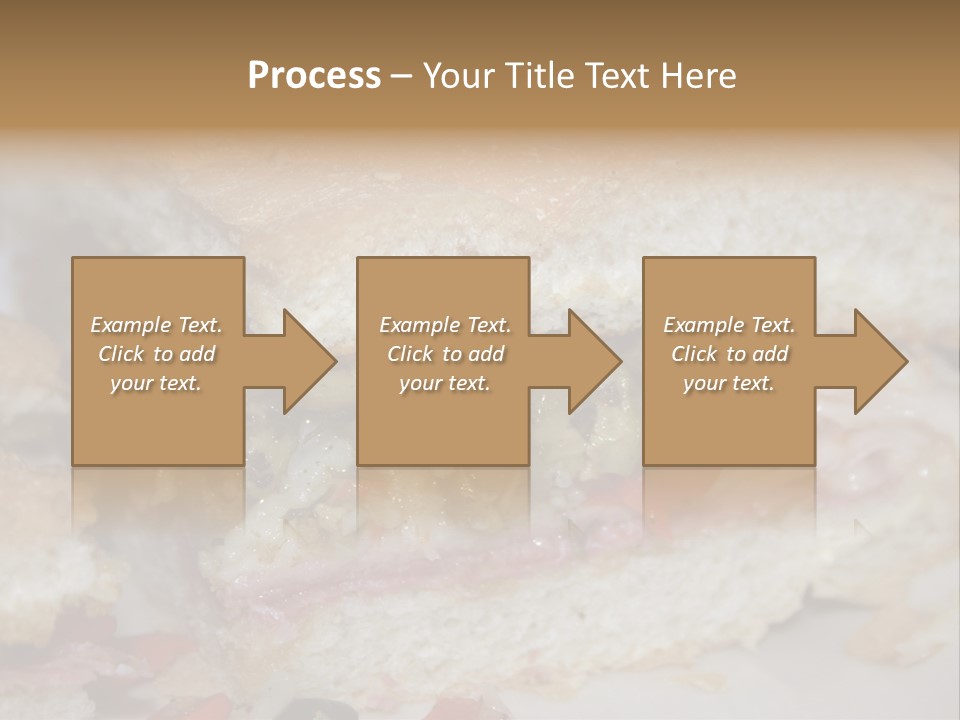 A Sandwich Is Cut In Half On A Plate PowerPoint Template