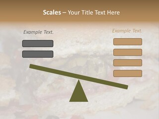 A Sandwich Is Cut In Half On A Plate PowerPoint Template