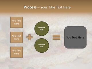 A Sandwich Is Cut In Half On A Plate PowerPoint Template