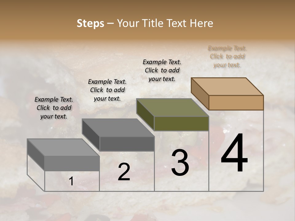 A Sandwich Is Cut In Half On A Plate PowerPoint Template