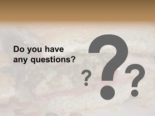 A Sandwich Is Cut In Half On A Plate PowerPoint Template