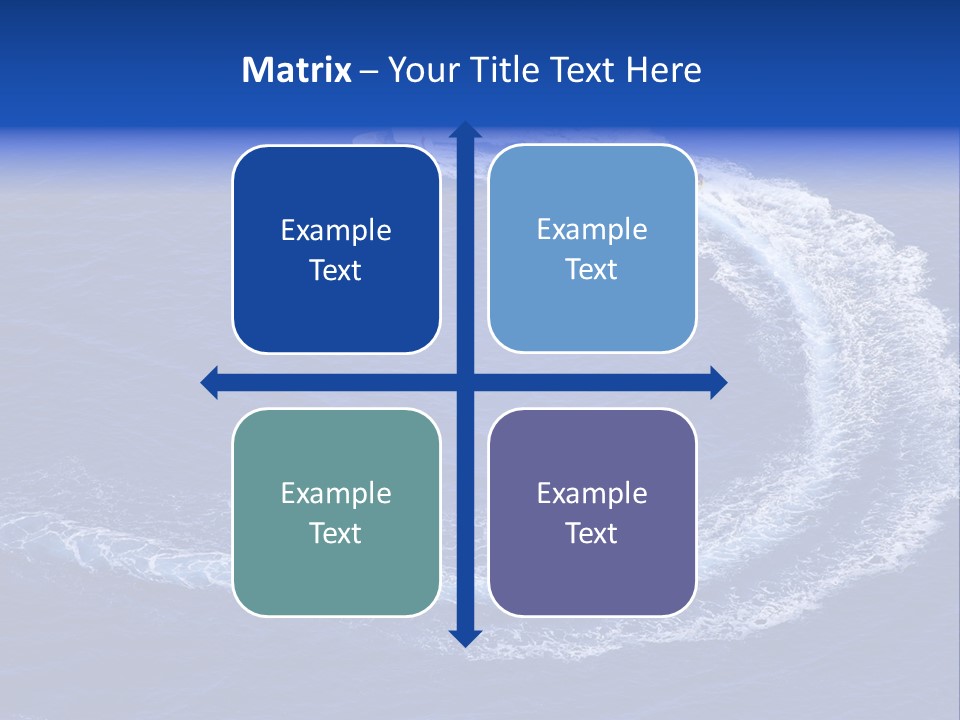 White Boat On The Sea PowerPoint Template