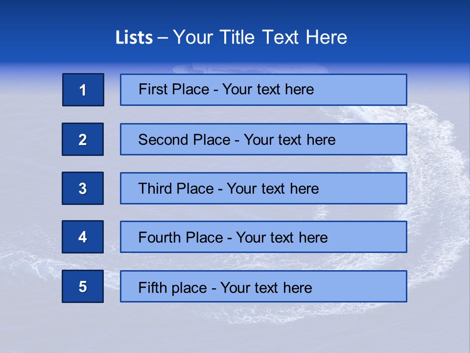 White Boat On The Sea PowerPoint Template