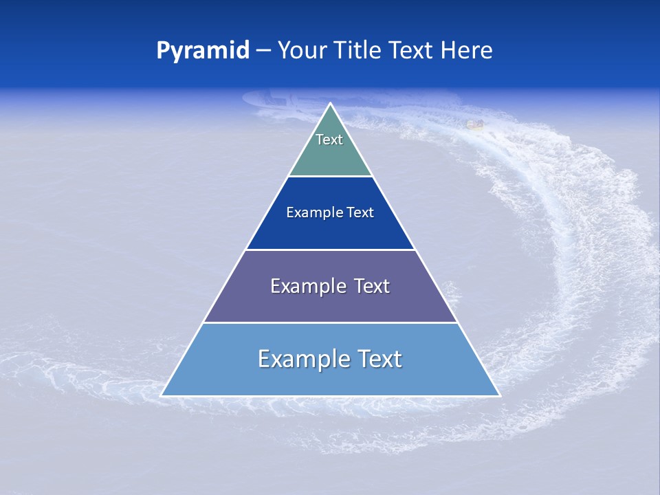 White Boat On The Sea PowerPoint Template