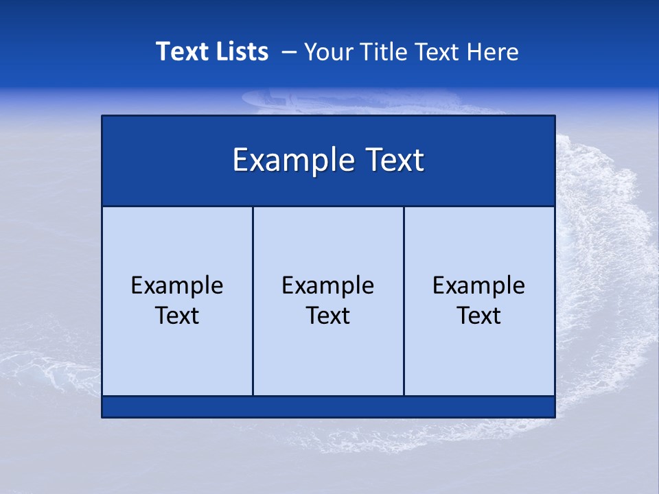 White Boat On The Sea PowerPoint Template