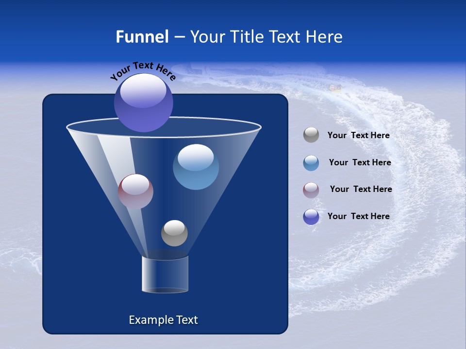 White Boat On The Sea PowerPoint Template