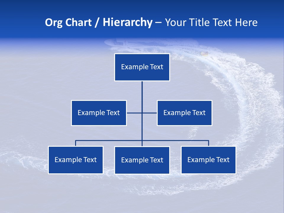 White Boat On The Sea PowerPoint Template