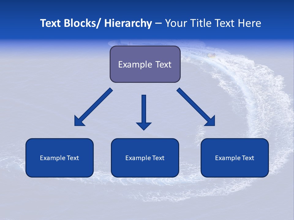 White Boat On The Sea PowerPoint Template