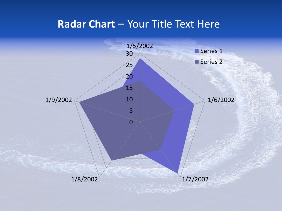 White Boat On The Sea PowerPoint Template