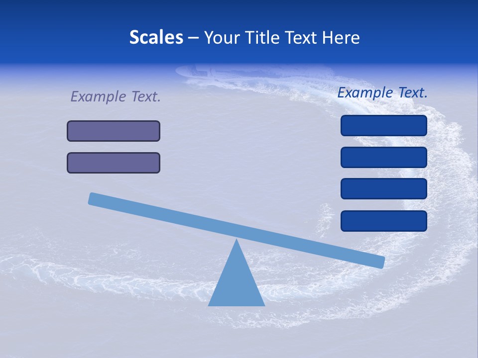 White Boat On The Sea PowerPoint Template