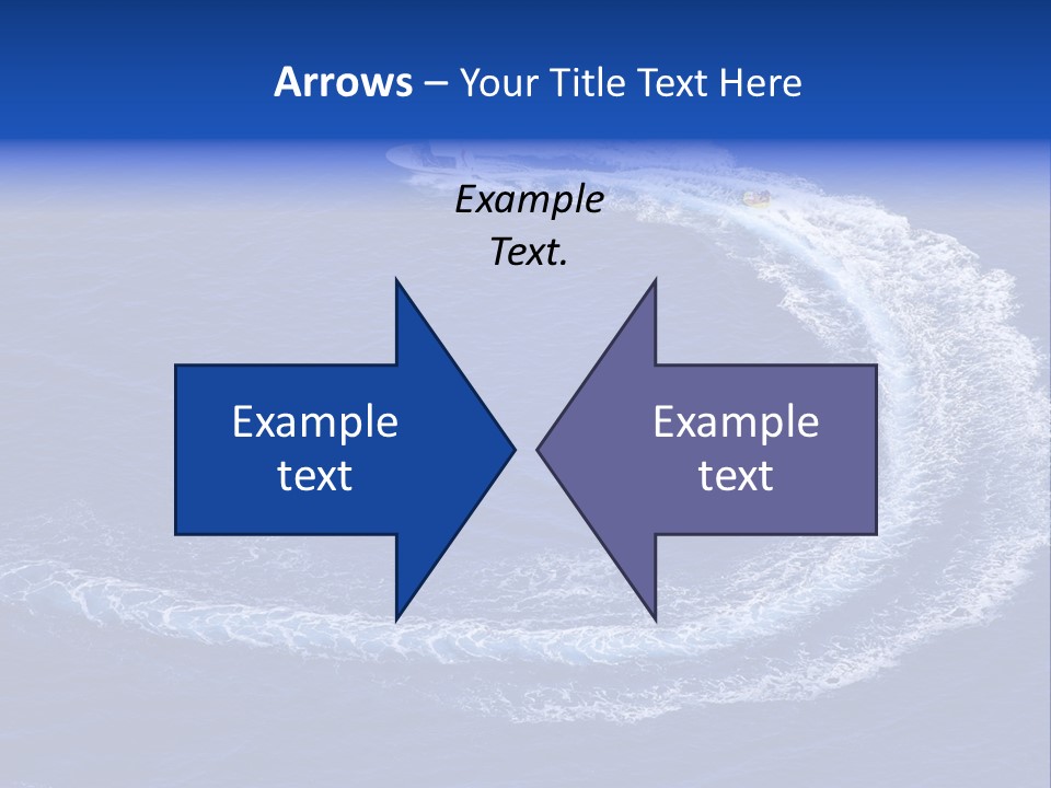 White Boat On The Sea PowerPoint Template