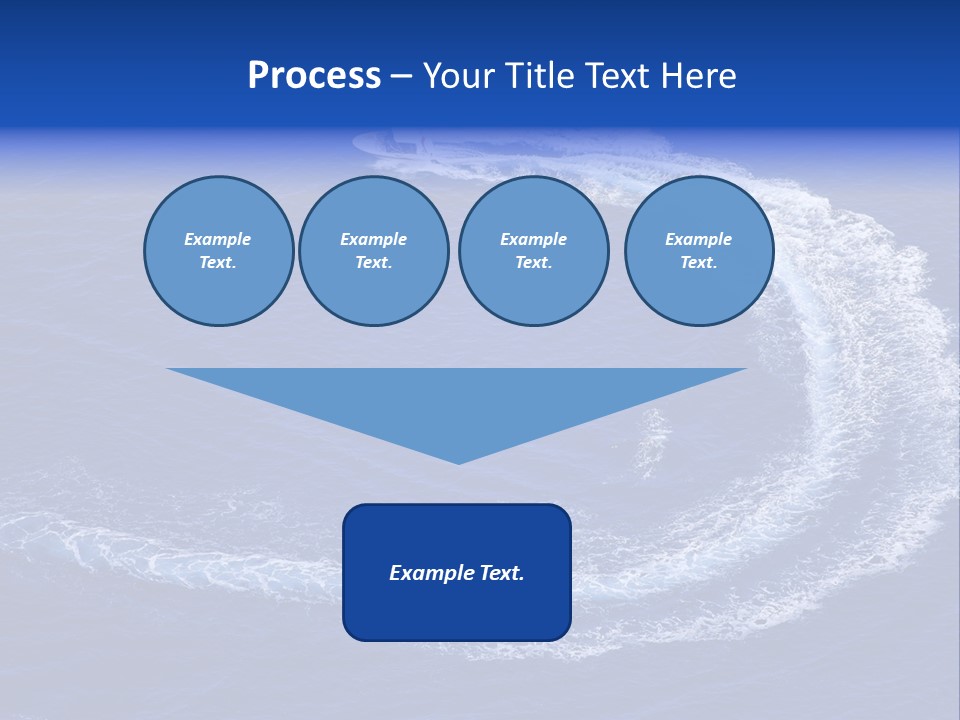 White Boat On The Sea PowerPoint Template