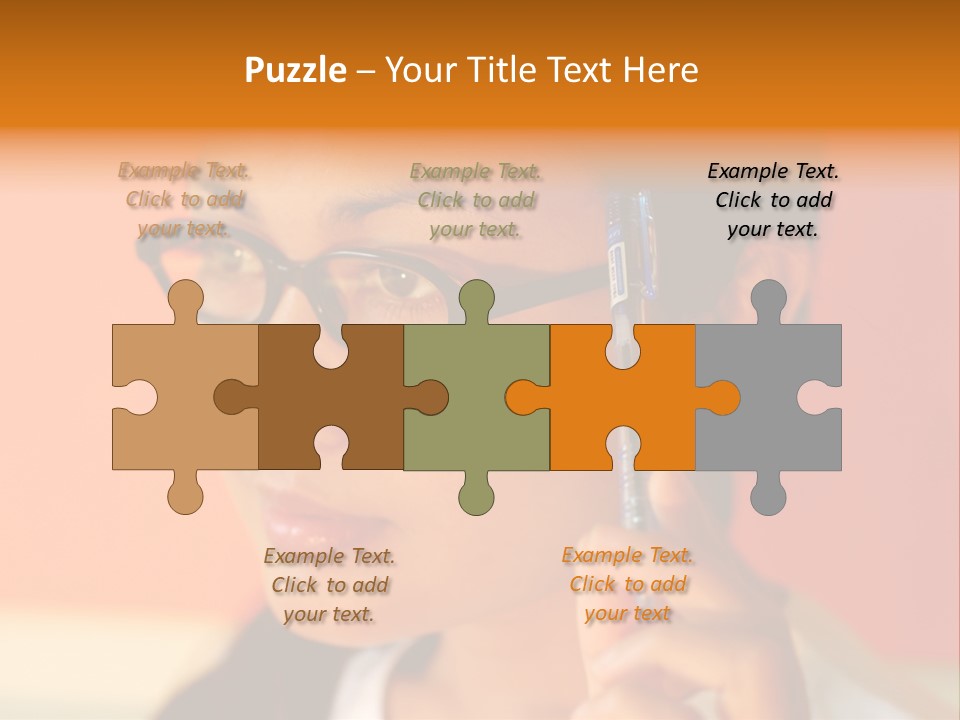 Women Thinking PowerPoint Template