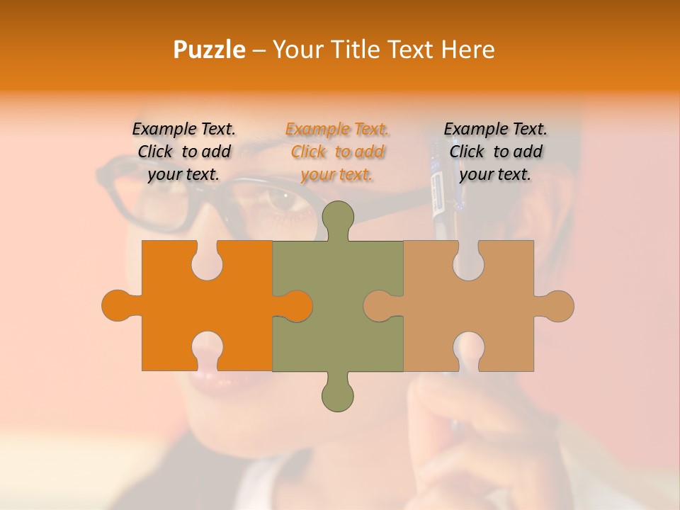 Women Thinking PowerPoint Template