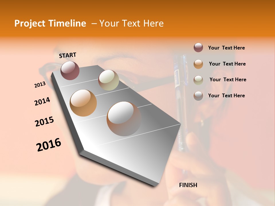 Women Thinking PowerPoint Template