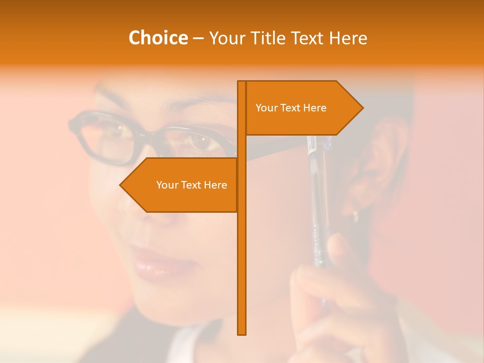 Women Thinking PowerPoint Template