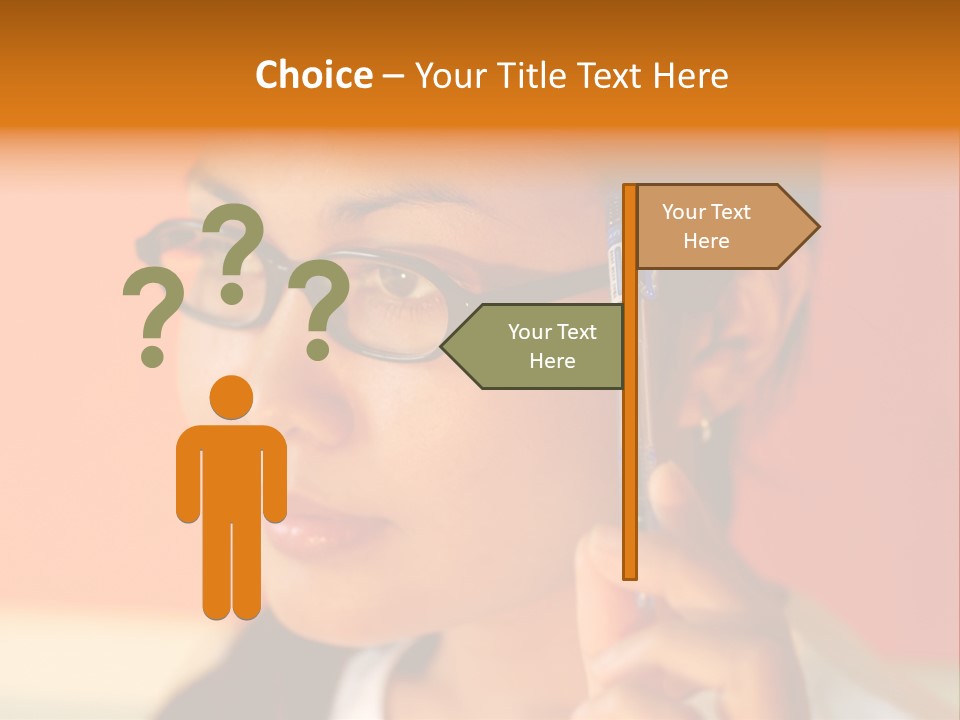 Women Thinking PowerPoint Template