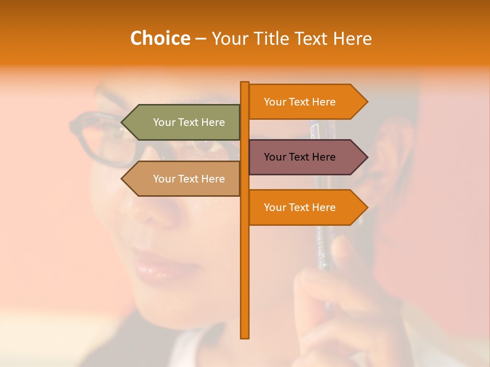 Women Thinking PowerPoint Template