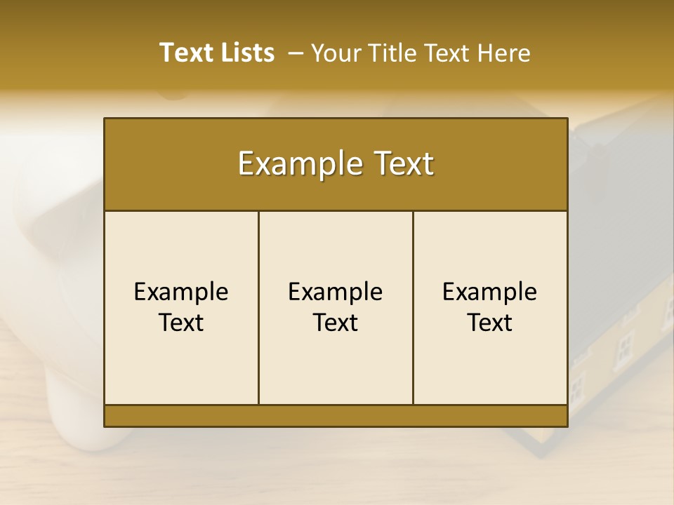 Close Up Of A Home With A Piggy Bank PowerPoint Template