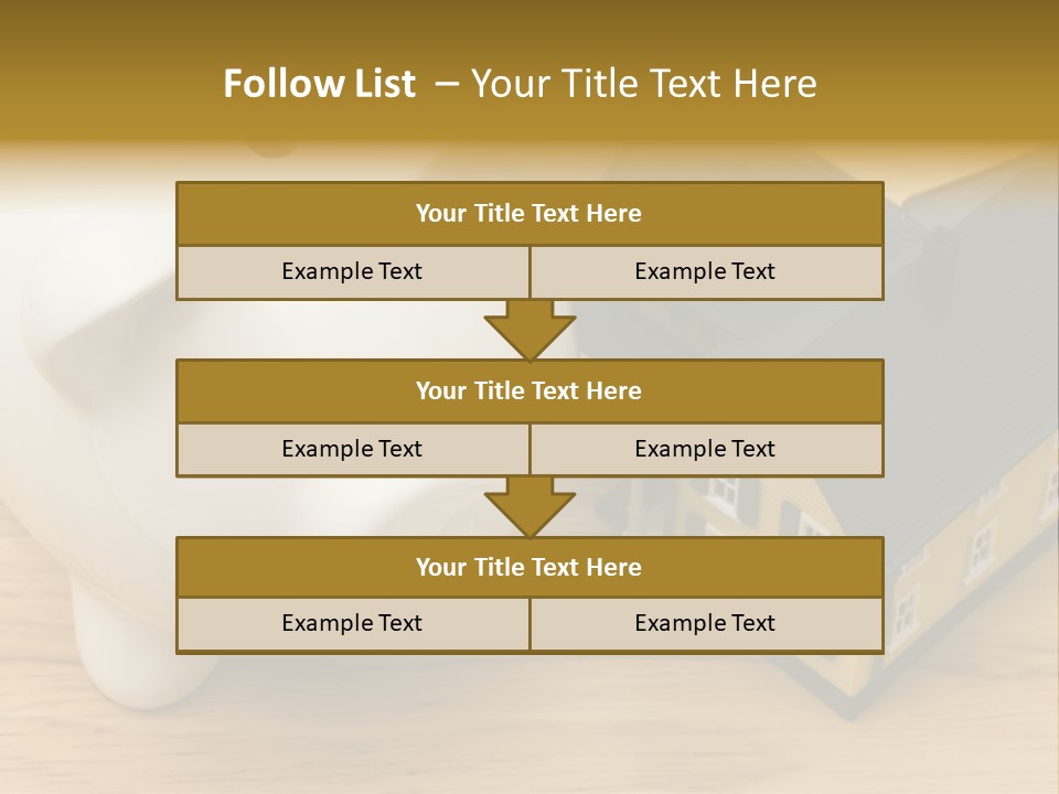 Close Up Of A Home With A Piggy Bank PowerPoint Template