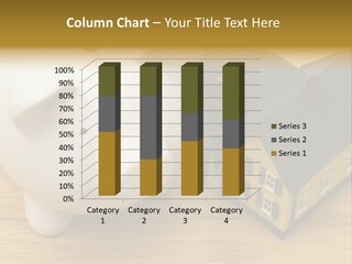 Close Up Of A Home With A Piggy Bank PowerPoint Template