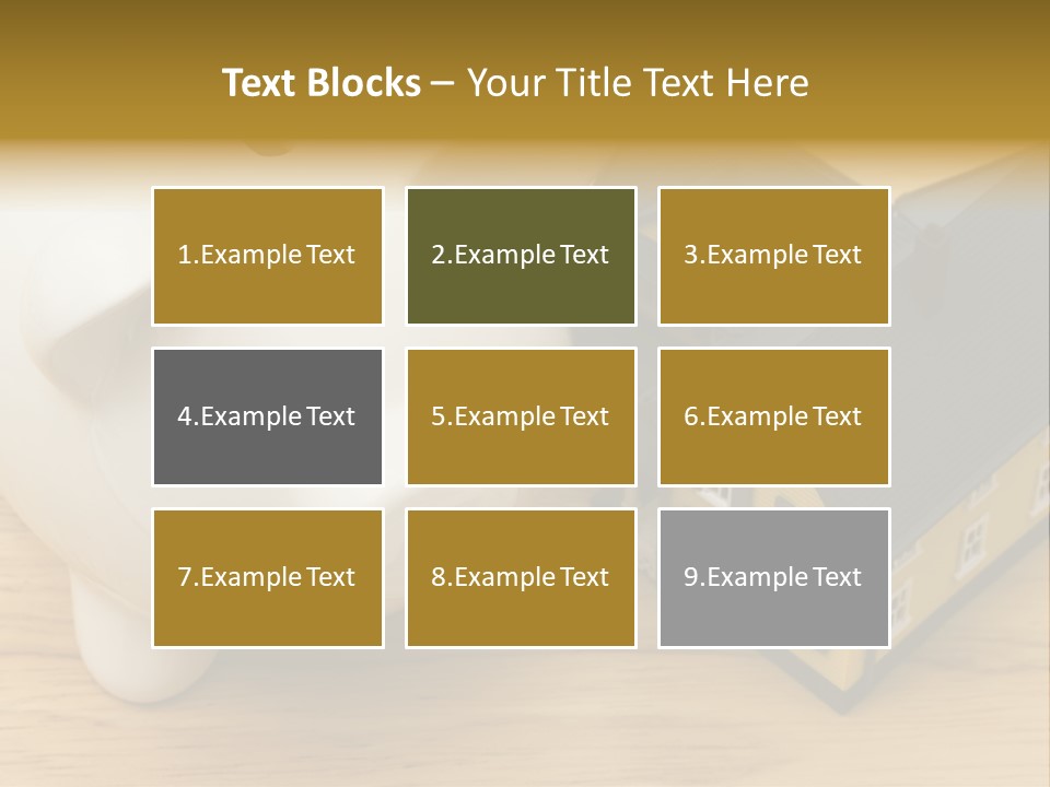 Close Up Of A Home With A Piggy Bank PowerPoint Template